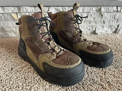 Korkers FB-3320 Redside Omnitrax Wading Boots Size 11 & Cleated Casttrax Size L • $99.99