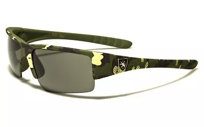 Khan Sunglasses Half Plastic Camouflage Frame Sport Hunting Fishing For Men. • $7.99