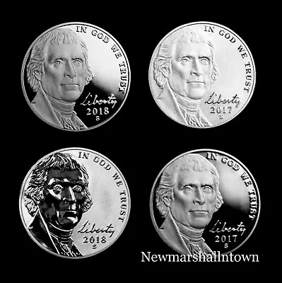 2017 2018 S Jefferson Reverse Proof Proofs BU Enhanced From Mint Proof Set   • £46.23