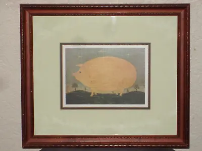 Warren Kimble Pig Framed Print American Folk Art John Deere Catalog 12212 • $25.99