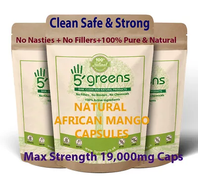 African Mango Extract 19000mg Per Capsule HIGHEST STRENGTH UK MADE Weight Loss  • £6.99