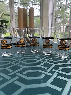 $20 • Buy New Orleans Saints   Coca Cola Drinking Glasses Set Of 5