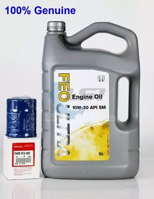 SET Honda Genuine Oil Filter 15400-RTA-003 X 1 Aus Ref: Z547+Genuine Engine Oil • $91.08