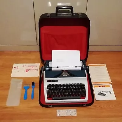 £44.99 • Buy Vintage Retro 1970s Daro Erika Model 42 Portable Typewriter - With Extras