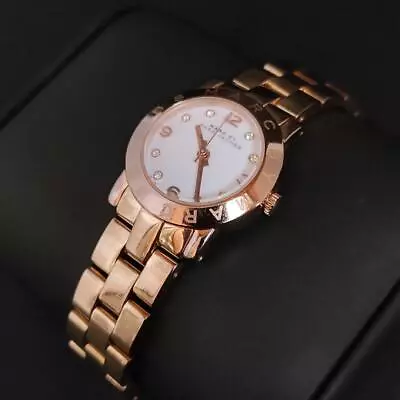 Marc Jacobs Authentic Women's Wristwatch Round 28mm White Pink Gold Quartz Boxed • $157.51