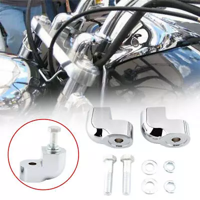 For Honda VTX1300C 2004-2009 Chrome Handlebar Risers 1  LIFT Mounts Aluminum AB • $53.99