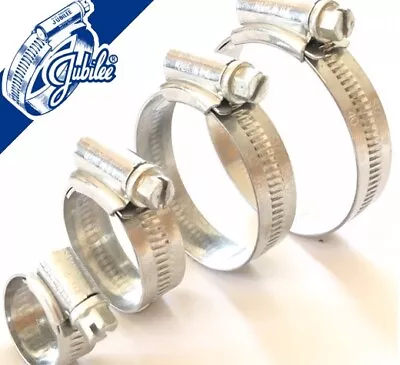 £15.89 • Buy Jubilee Clips Genuine Jubilee Hose Clips Worm Drive Hose Clamps Mild Steel Zinc