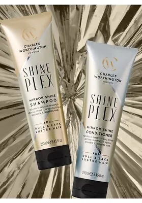 Charles Worthington SHINEPLEX Mirror Shine Shampoo And Conditioner 250ml • £17.99