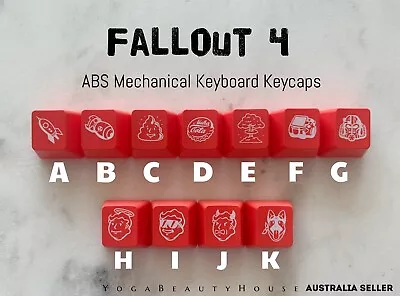 $7.50 • Buy Fallout Shelter ABS Mechanical Keyboard Keycaps (oem Cherry Mx Razer Gaming)