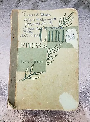 Antique Steps To Christ Ellen G. White C.1908 Vintage Bible Booklet • $2