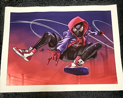 $19.99 • Buy Spider-Man Miles Morales Canvas Art Poster (Sz. 30.5 X 22.5 ) Print Only!!