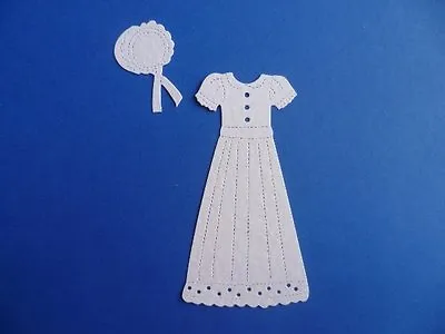 Baby Christening Gown And Bonnet Die Cuts • £2.50