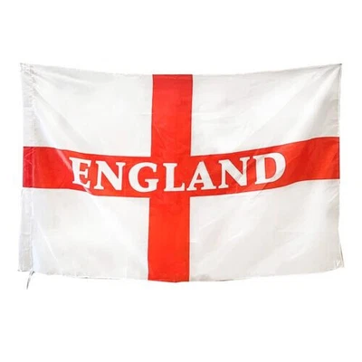 £17.49 • Buy England Flag 5FT X 3FT St George Cross English Flags World Cup Football Eyelets