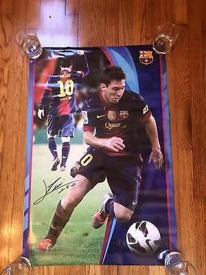 Lionel Messi FC Barcelona Poster 2011 22.5”x34” • $25