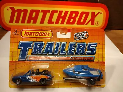 1987 Matchbox Two Pack TP-115 Boat Set/Ford Escort MOC • $29.99