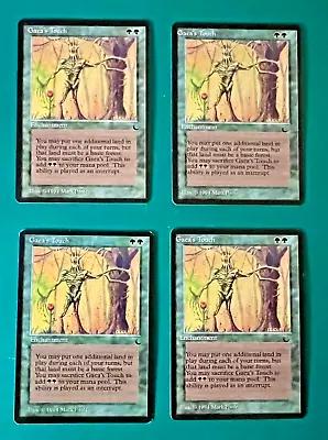 MTG Gaea's Touch The Dark  ** (4) Card Playset** All NM And Unplayed • $19.95