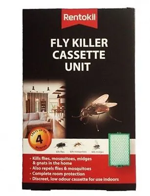 Rentokil Fly Killer Cassette Unit Kill Flies Mosquitoes Midges Gnat Pest Control • £4.79