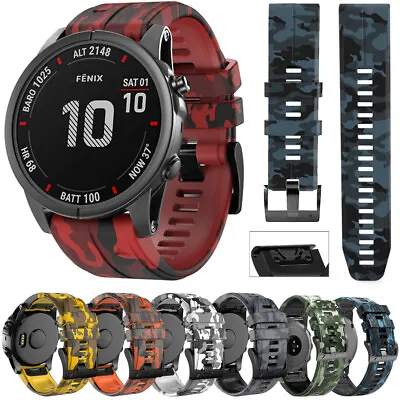 For Garmin Fenix 3 / 3 HR Charlie Silicone Watch Band 26mm Quick Fit Strap • $25.99