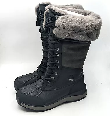 UGG Adirondack III Tall Women's Black Waterproof Cold Weather Snow Boot - Size 9 • $182.99