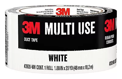 3M Multi-Use Colored Duct Tape White Duct Tape With Strong Adhesive And... • $9.95