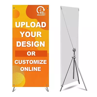 X Banner Stand With Travel Bag Portable Retractable Stand 31.5  X 70.86  • $49.99