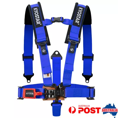 $112.60 • Buy Blue 2  5 Point Racing Safety Harness Seat Belt With Soft Shoulder Pad Universal