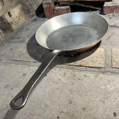 French Vintage Copper Huge Sauté Pan 33cm Very Deep 6.5cm  1.35mm  NEW TIN • $175