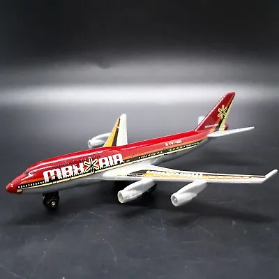 2006 Mattel Rare Red MBX Air Matchbox Boeing 747-400 Diecast Jet Plane 4  Long • $14.99