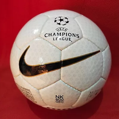 NIKE NK 800 GEO UEFA Champion League 1999-2000 Official Match Ball RARE Size 5 • $36.90