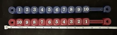 Two Vintage Harvard Foosball Table Soccer Goal Score Counter Keepers Red & Blue • $3.99