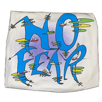 Vintage 90s No Fear RARE Jetsons Alien Space Craft T-Shirt White Men’s Sz Large • $49.99