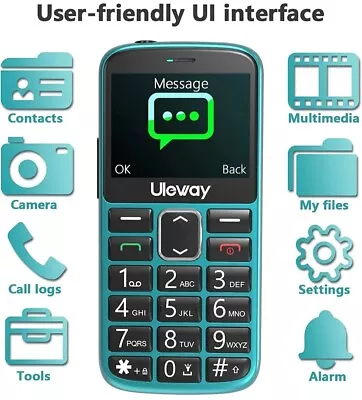 Uleway Big Button Mobile Phone For Elderly Dual Sim Unlocked • £24.99