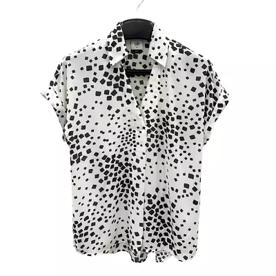 NWT Cabi Women's 2024 Replay Top Black And White #6505 Free Shipping • $77.45