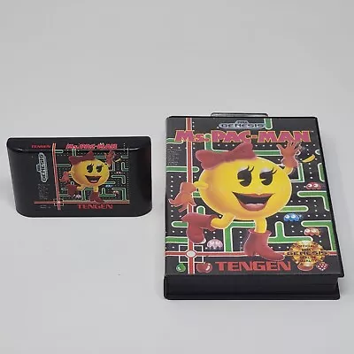 Ms. Pac-Man (Sega Genesis) Case & Cartridge TESTED • $10.95