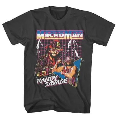 Macho Man Lightning Smoke Icons Shirt • $23.50