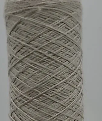 10.3 Oz Yarn 100% Natural Silk Yarn Weaving Macrame Knitting Silver On Cone  • $33