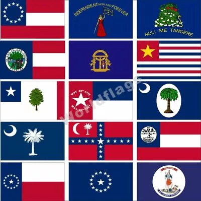 CSA Flag 3X5FT Alabama Florida Louisiana North Carolina Tennessee Texas Georgia • $4.80