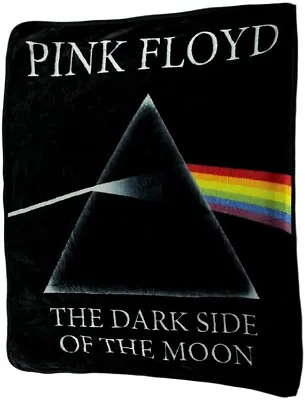Dark Side Of The Moon New Pink Floyd Plush Throw Gift Blanket Album CD Cover NIP • $28.44