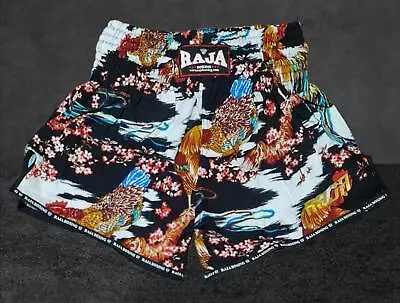 Muay Thai Shorts Chicken Flora Print RAJA BOXING Unisex Original Size M MMA • $39.90