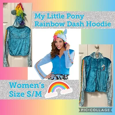 ✨ My Little Pony Rainbow Dash Hoodie Women’s Size S/M✨ • $20