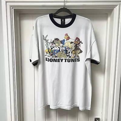 Warner Brothers Men's Short Sleeved Looney Tunes Cotton T Shirt Multicoloured XL • £19.99