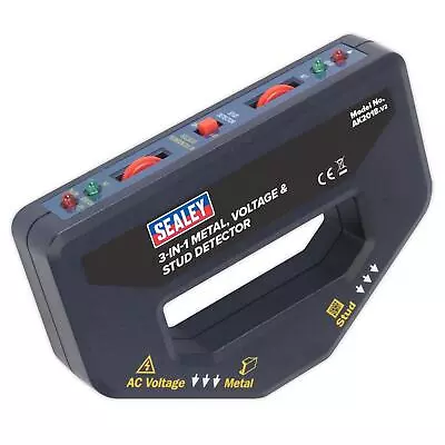 Metal Voltage & Stud Detector 3-in-1  Supplied With Full Instructions Sealey • £24.91