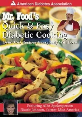 Mr. Food's Quick & Easy Diabetic Cooking By Ginsburg Art • $4.99