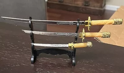 Vintage Miniature Samurai Swords Set OF 3 DIFFERENT SIZES • $35