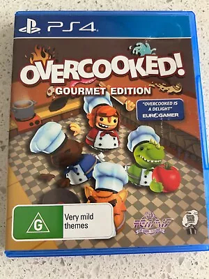 PS4 Overcooked Gourmet Edition RARE Playstation 4 Game Free Postage • $35