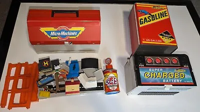 Micro Machines Secret Auto Supplies Lot Gas Can Gas Additive Battery Tool Box • $60