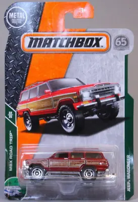 MBX 1989 JEEP WAGONEER (red) (#22/35 Road Trip) #88/125 MATCHBOX 2018 65th ANN • $5