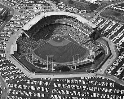 1957 MILWAUKEE COUNTY STADIUM Glossy 8x10 Photo Print Milwaukee Braves Poster • $5.99