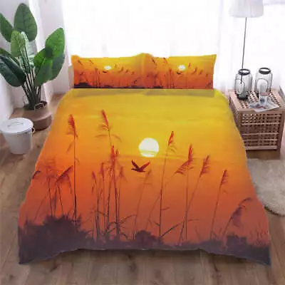 Spectacular Sunset 3D Print Duvet Quilt Doona Covers Pillow Case Bedding Sets • $78.10