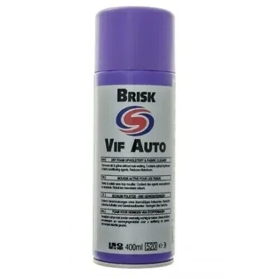 AUTOSMART - *BRISK VIF AUTO* - DRY FOAM UPHOLSTERY & FABRIC CLEANER - 400ML X 1 • £8.75